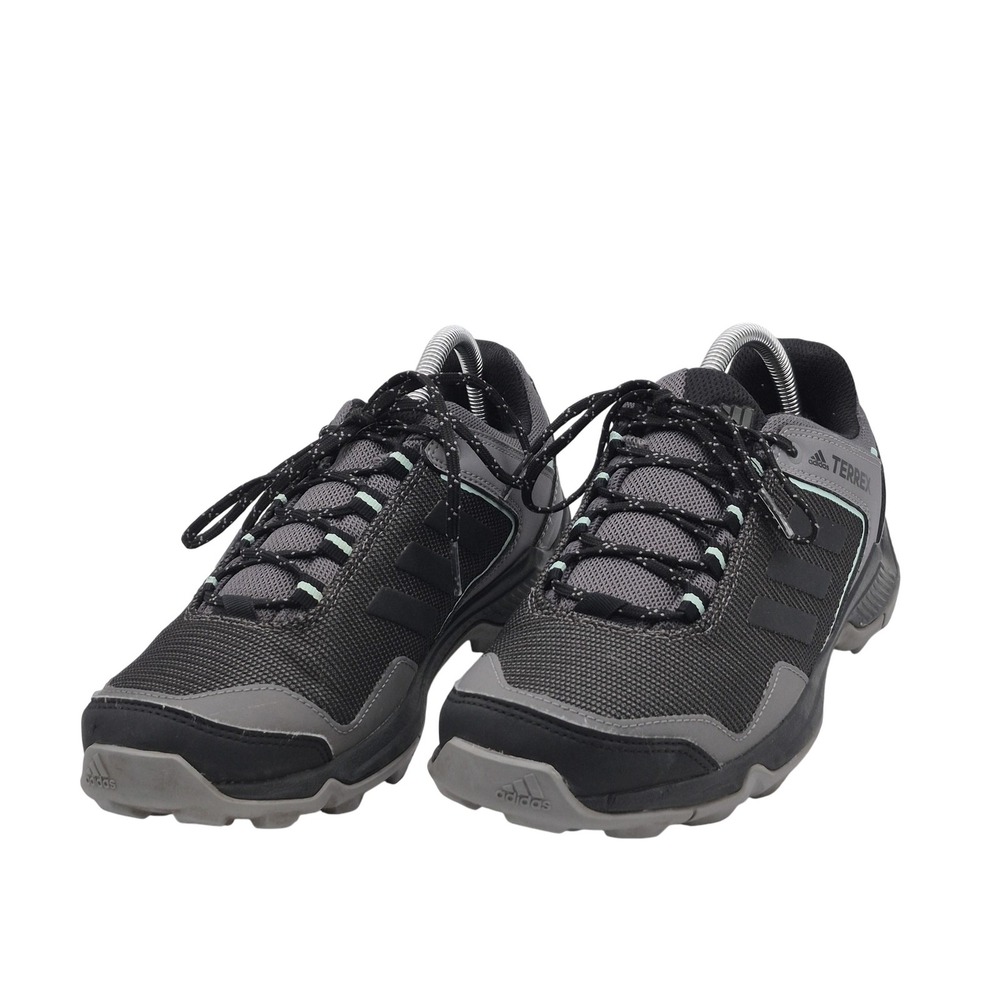 Adidas Terrex Shoes Womens Size 9 Black Gray Trail Hiking Low Top Traxion EE6566